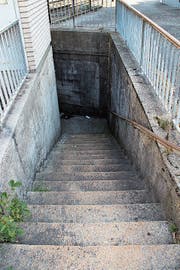 Treppe in der Unterführung Neugasse. (Bild: Martin Knoepfel)