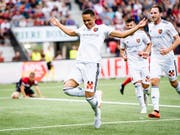 Der junge Noah Okafor machte mit Basels Führungstor auf sich aufmerksam (Bild: Keystone/JEAN-CHRISTOPHE BOTT)