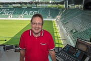 Stadionspeaker Richard Fischbacher. (Bild: Ralph Ribi)