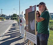 Erwin Kessler und der VgT (Bild: Johannes Wey, 17. Juli 2016)