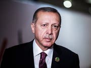 «Wir werden keinen Schritt zurückweichen»: der türkische Präsident Recep Tayyip Erdogan zu Sanktionsdrohungen aus den USA. (Bild: KEYSTONE/EPA AFP POOL/GIANLUIGI GUERCIA / POOL)