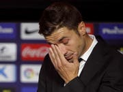 Gab in Madrid vor seinem Wechsel nach Katar eine emotionale Abschieds-Pressekonferenz: Atléticos Captain Gabi (Bild: KEYSTONE/EPA EFE/PAOLO AGUILAR)