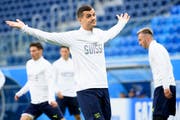 Granit Xhaka will mit der Schweiz den Viertelfinal gegen England oder Kolumbien erreichen. (Bild: Keystone)