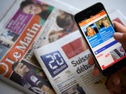 Das Zürcher Medienhaus Tamedia will die gedruckte Ausgabe der Westschweizer Tageszeitung «Le Matin» einstellen. «Le Matin» soll als rein digitale Medienmarke mit einer eigenen Redaktion weitergeführt werden. (Bild: KEYSTONE/LAURENT GILLIERON)