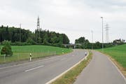 Das Gebiet, wo ein möglicher Autobahn-Halbanschluss gebaut werden könnte. Bild: Maria Schmid (Risch, 3. Juli 2018)