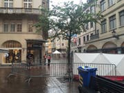 Am 12. Mai 2016 war mitten in der St. Galler Innenstadt ein 42-jähriger Mann erschossen worden. Am Dienstag stand der Täter vor Gericht. (Archiv sda) (Bild: Archiv sda)