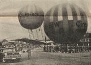 Vor 50 Jahren fuhr Alfred Nater mit Gasballonen wie diesen. Doch dann ging der Trend hin zu Heissluftballonen. (Bild: PD)
