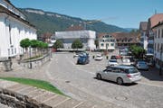 Die Kopfsteinpflasterung auf dem Stanser Dorfplatz muss aufgefrischt werden. (Bild: Matthias Piazza (30. Juli 2018))