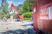 Die Convia AG saniert zur Zeit die General-Weber.Strasse in Frauenfeld. (Bild: Andrea Stalder)