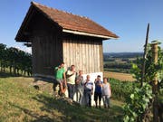 Das OK des Rebhüslifests: Matthias Hagen, Emil Schneiter, Leo Krucker, Koni Wiesmann, Marcel Pfister und Madeleine Brack. (Bild: Therese Schurter)
