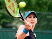 Belinda Bencic spaziert in der Verlängerung in wenigen Minuten in die Achtelfinals (Bild: KEYSTONE/EPA/CAROLINE BLUMBERG)