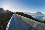 Die Panorama-Hängebrücke in Sigriswil am Thunersee.