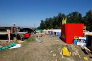 Blick auf das Festivalgelände. (Bild: Stefan Kaiser (Steinhausen, 30. Juli 2018))