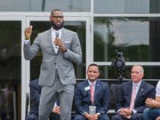 Der Basketball-Superstar LeBron James kritisierte den amerikanischen Präsidenten Donald Trump einmal mehr (Bild: KEYSTONE/FR53611 AP/PHIL LONG)