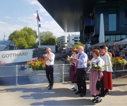 Bundesrat Schneider-Ammann läutet in Luzern den 1. August ein. (Bild: Simon Mathis)