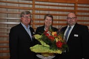 Stabsübergabe im HEV Schweiz Zentralvorstand: Die Luzerner Vertretung wechselt von Karl Rigiert (links) zu Armin Hartmann (rechts). (Bild: PD)