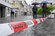 Der Tatort an der Webergasse in St.Gallen. (Bild: Urs Bucher)