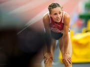 Pech für Selina Büchel: Wegen einer Erkältung kann die Toggenburgerin an der Athletissima nicht teilnehmen (Bild: KEYSTONE/JEAN-CHRISTOPHE BOTT)