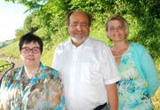 Die Kantidaten der SVP Walchwil: Monika Fallegger (Kantonsrat, neu), Moritz Schmid (Kantonsrat, bisher), Caroline Schmid (Gemeinderat, bisher) (Bild: PD)