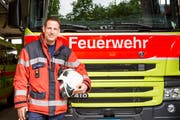 Ein motivierter Retter an vorderster Front: der in Rans wohnhafte Michael Derungs. (Bild: Mareycke Frehner)