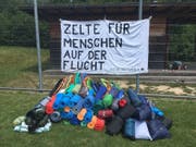 Die Freiwilligen konnten 50 Zelte und 47 Schlafmatten spenden. (Bild: pd)