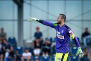 Mirko Salvi – hier im Testspiel zwischen GC und dem FC Aarau – wird die neue Nummer 1 beim FC Luzern. (Bild: Melanie Duchene/Keystone (Niederhasli, Samstag, 23. Juni 2018))