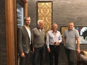 Sie gründeten die neue Marketinggesellschaft (von links): Franz-Xaver Simmen, Marcus Weber, Samih Sawiris und Rudolf Büchi.