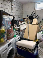 Die Mieter haben sich aus dem Staub gemacht, doch diesen Müll liessen sie in der Wohnung zurück. (Bild: PD)