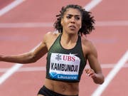   Mujinga Kambundji runs to Lausanne more than 100 meters faster than any Swiss Before her (Photo: KEYSTONE / MARTIAL TREZZINI) 
