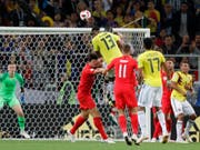 Zuletzt köpfelte Yerry Mina Kolumbien mit seinem Tor in der 93. Minute des Achtelfinalspiels gegen England in die Verlängerung (Bild: KEYSTONE/AP/RICARDO MAZALAN)