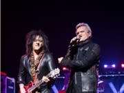   The guitarist Steve Stevens with rock musician Billy Idol on Thursday night at the Montreux VD Montreux Stravinski Auditorium. (Image: www.montreuxjazz.com/Lionel Flusin) 