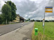 Im Bereich der Bushaltestelle «Nellen» wird die Geschwindigkeit herabgesetzt. (Bild: Andrea Häusler)