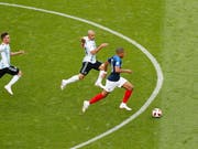 Kylian Mbappé will nach den Argentiniern auch den Uruguayern davonrennen (Bild: KEYSTONE/EPA/ROBERT GHEMENT)