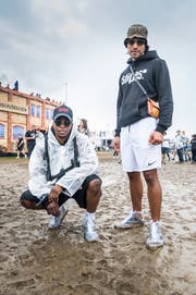 Jamal Ashanti und Azeem Shahin haben nicht mit Schlamm gerechnet.