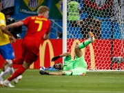 Kevin De Bruyne schiesst das vorentscheidende 2:0 (Bild: KEYSTONE/AP/FRANCISCO SECO)