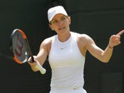Out in der 3. Runde: Simona Halep, die Weltnummer 1 aus Rumänien (Bild: KEYSTONE/AP/BEN CURTIS)