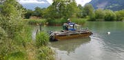 Mit diesem Seebager wird die Bucht gereinigt. (Bild: PD)