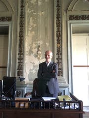 Alexander Kellner in seinem Büro im Museu Nacional in Rio. (Bild: Martina Farmbauer)