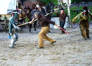 Actionszene aus "Winnetou II". (Bild: Romano Cuonz, Engelberg, 6. Juli, 2018).