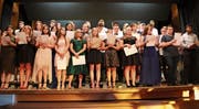 44 Schülerinnen und Schüler feierten gemeinsam das Ende der obligatorischen Schulzeit. (Bild: Benjamin Schmid)