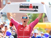 Daniela Ryf enteilte an der Ironman-EM in Frankfurt der gesamten Konkurrenz (Bild: KEYSTONE/dpa/ARNE DEDERT)