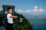Schnell und immer schneller: Mujinga Kambundji am Samstag auf dem Bürgenstock.Bild: Philipp Schmidli (7. Juli 2018)