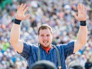 Der klar Stärkste auf Rigi-Staffel: Joel Wicki (Bild: KEYSTONE/URS FLUEELER)