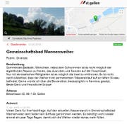 Auf der App «Stadtmelder» wird der Wasserstand auf Drei Weieren bereits seit Wochen diskutiert. (Bild: Reto Voneschen)