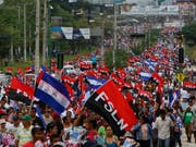 Seit Mitte April kommt es in Nicaragua zu Protesten gegen Präsident Daniel Ortega. Grund sind unter anderem Rentenkürzungen. (Bild: KEYSTONE/AP/ALFREDO ZUNIGA)