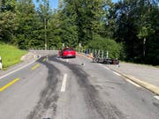 Für den verunglückten Töfffahrer kam jede Rettung zu spät. (Bild: Kapo AR)