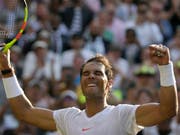 Ein deutliches Zeichen der Stärke: Rafael Nadal erreichte die Viertelfinals ohne Satzverlust (Bild: KEYSTONE/AP/TIM IRELAND)