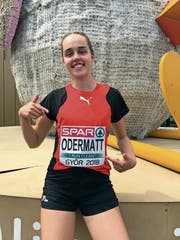   The effort of Nadine Odermatt at the European Championships has brought her Fruit: She is qualified for the Youth Olympic Games. (Image: Stefanie Barmet) 