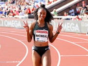   Over 100 m hurdles also in Lucerne a power: The American Brianna McNeal ( Image: KEYSTONE / EPA TT NEWS AGENCY / CHRISTINE OLSSON) 