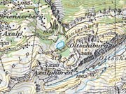 Im Gebiet des Axalphorns ist am Dienstagnachmittag eine Wanderin abgestürzt. Die Retter konnten die Frau nur noch tot bergen. (Bild: Swisstopo)
